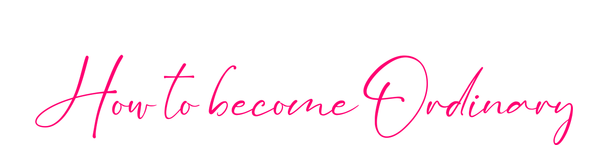SHOSHIMIN: How to Become Ordinary